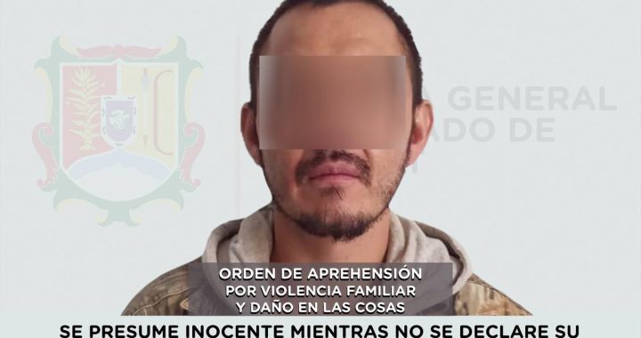CAPTURADO POR VIOLENCIA FAMILIAR Y DAÑO EN LAS COSAS .