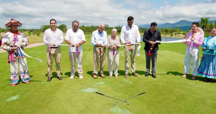 Con inversión de 50 mdd, inauguran campo de golf Nauka en Costa Canuva.