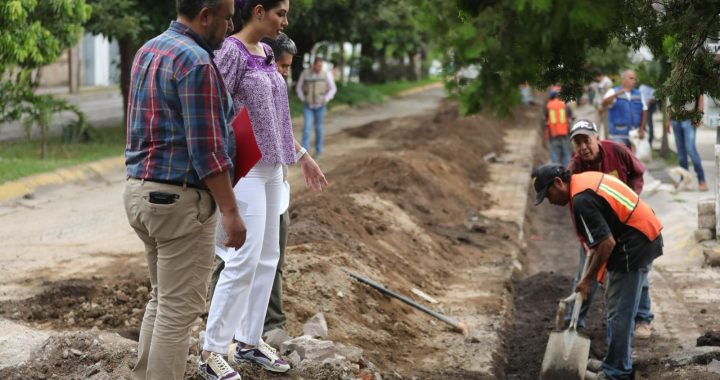 Geraldine Ponce impulsa obras que mejoran la calidad de vida en Tepic.