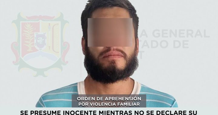 SE LE EJECUTA ORDEN DE APREHENSIÓN POR VIOLENCIA FAMILIAR.