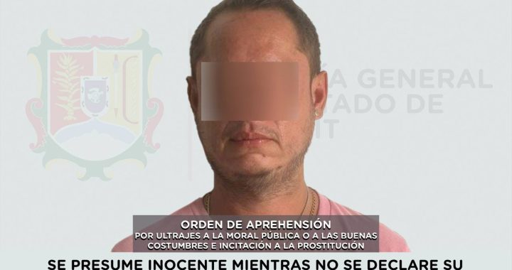 PREHENDIDO POR ULTRAJES A LA MORAL PÚBLICA E INCITACIÓN A LA PROSTITUCIÓN.