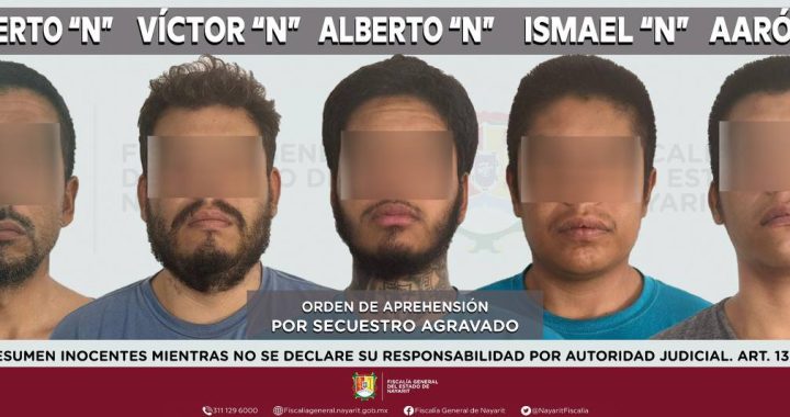 SE LES EJECUTA ORDEN DE APREHENSIÓN POR SECUESTRO AGRAVADO.