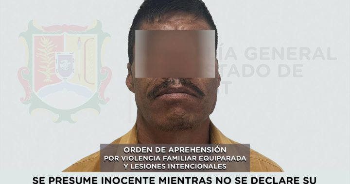 DETENIDO EN BAHÍA DE BANDERAS POR VIOLENCIA FAMILIAR EQUIPARADA Y LESIONES INTENCIONALES.