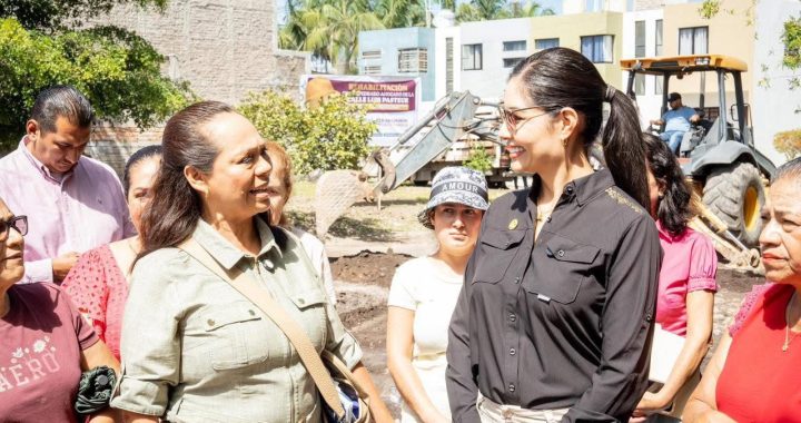 Geraldine Ponce inicia modernización de la calle Luis Pasteur.