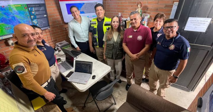 Autoridades municipales mantienen monitoreo permanente por la Tormenta Tropical “Raymond”.