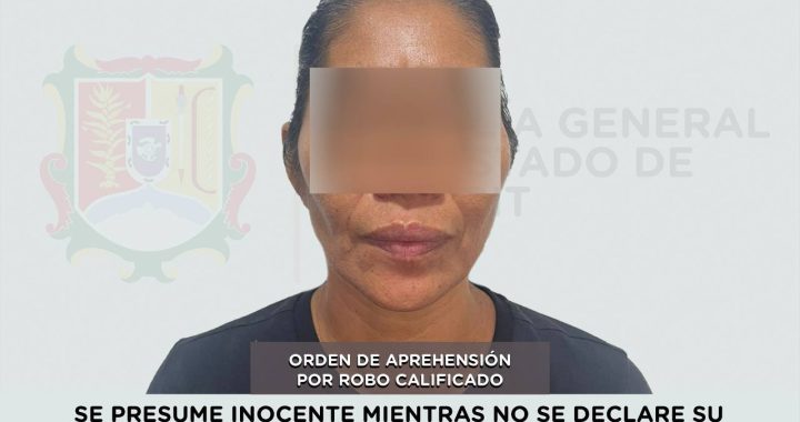 CAPTURADA EN TECUALA POR ROBO CALIFICADO .