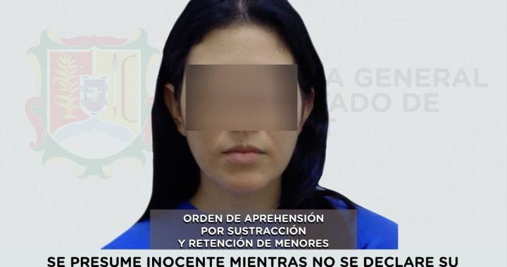 APREHENDIDA POR SUSTRACCIÓN Y RETENCIÓN DE MENORES.