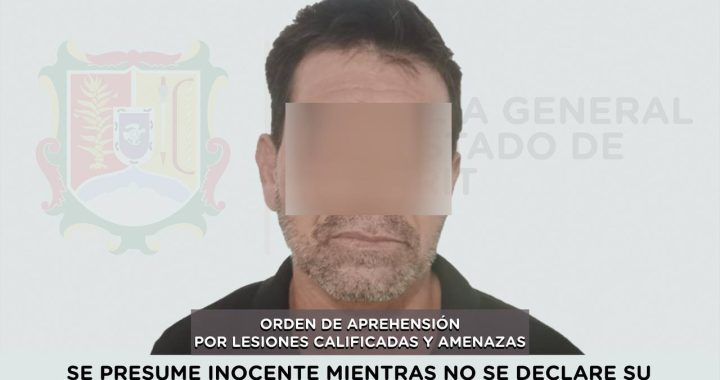 APREHENDIDO EN ACAPONETA POR LESIONES CALIFICADAS Y AMENAZAS.