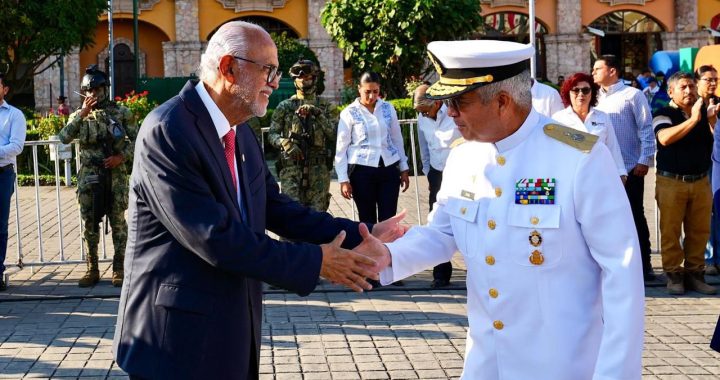 Nayarit honra el CXV Aniversario de la Revolución Mexicana con acto cívico encabezado por el gobernador Miguel Ángel Navarro Quintero .