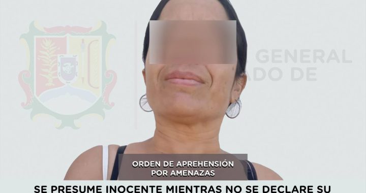 CAPTURADA EN RUIZ POR EL DELITO DE AMENAZAS .