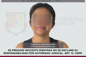 DETENIDA POR EJERCER VIOLENCIA FAMILIAR CONTRA UNA MUJER .