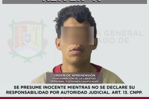 CUMPLIMENTA FISCALÍA ORDEN DE APREHENSIÓN POR PRIVACIÓN DE LA LIBERTAD PERSONAL Y LESIONES CALIFICADAS .