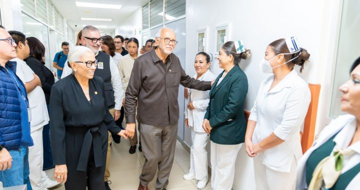 Familias agradecen a Beatriz Estrada y Miguel Ángel Navarro por devolverles esperanza y seguridad .