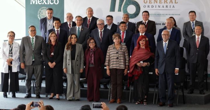 Participa gobernador Navarro Quintero en la 116 Asamblea General del IMSS .