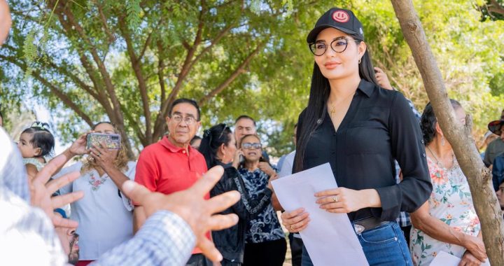 Geraldine Ponce dignifica a la colonia Juventud con la nueva calle Luis Pasteur .
