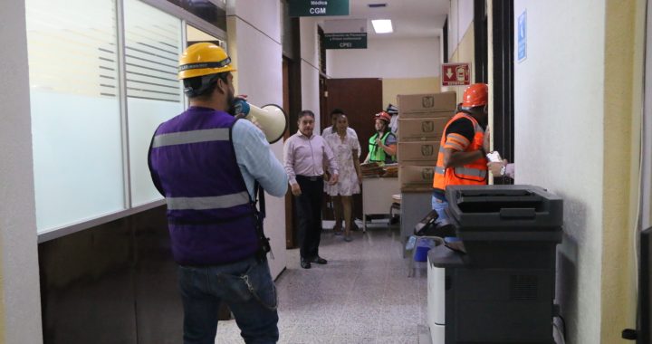 Realiza IMSS Nayarit sexto simulacro para fortalecer la cultura de protección civil.