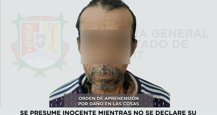 CAPTURADO EN BAHÍA DE BANDERAS POR DAÑO EN LAS COSAS .