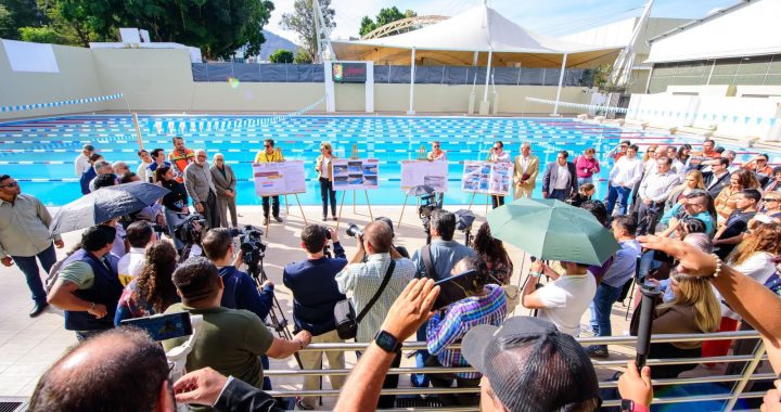 Gobierno de Nayarit fortalece el deporte con moderna alberca olímpica en La Loma.