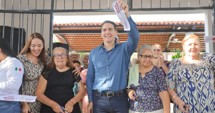 Héctor Santana y Margui Zúñiga inauguran Casa de la Tercera Edad en Los Sauces.