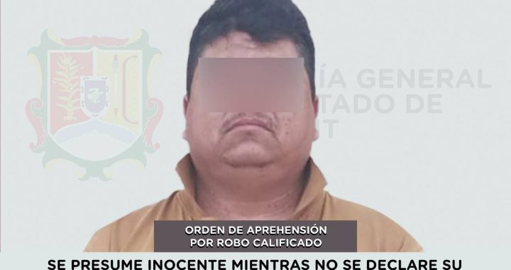 CAPTURADO POR SU PRESUNTA PARTICIPACIÓN EN EL DELITO DE ROBO CALIFICADO.