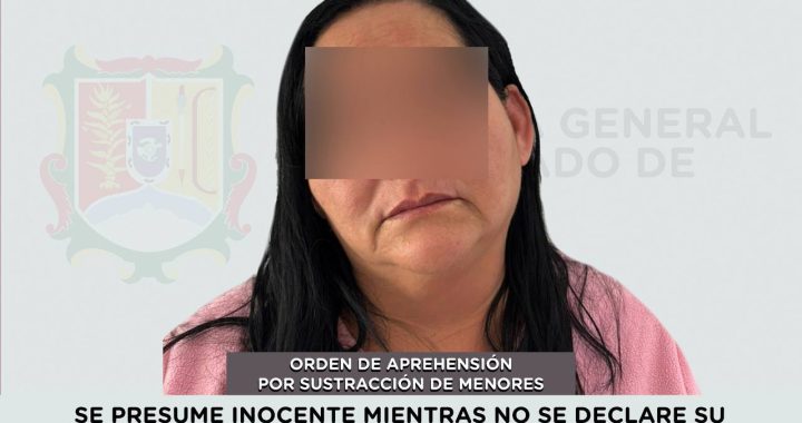APREHENDIDA PRESUNTA RESPONSABLE DE SUSTRACCIÓN DE MENORES.