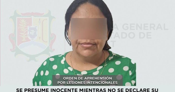 CAPTURADA EN TECUALA POR EL DELITO DE LESIONES INTENCIONALES.