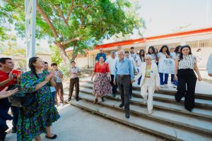 Arranca rehabilitación de la Secundaria Adolfo López Mateos en Mezcales, Bahía de Banderas.