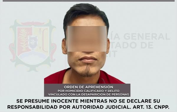ORDEN DE APREHENSIÓN EJECUTADA POR HOMICIDI0 CALIFICADO Y DELITO VINCULADO CON LA DESAPARICIÓN DE PERSONAS.