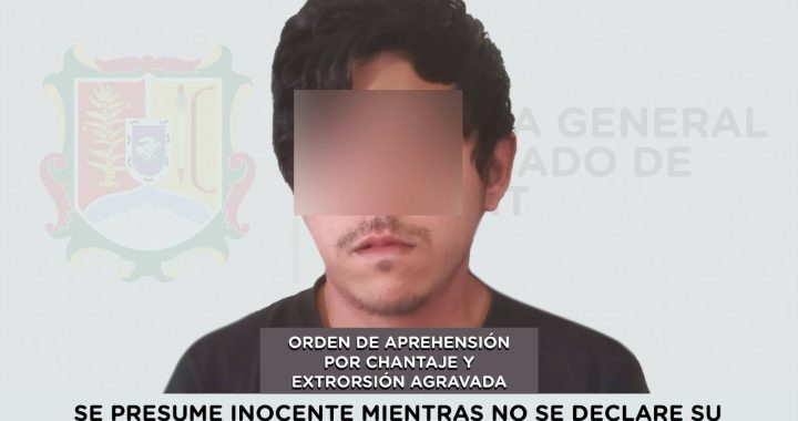 DETENIDO POR EXTORSIÓN AGRAVADA Y CHANTAJE.