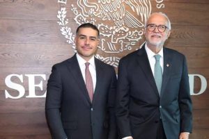 Refuerzan coordinación Miguel Ángel Navarro Quintero y Omar García Harfuch en beneficio de las y los nayaritas.