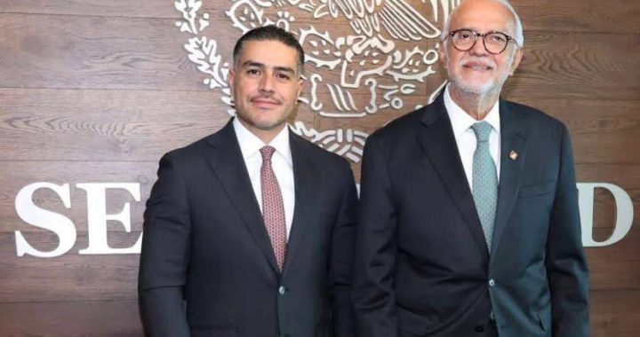 Refuerzan coordinación Miguel Ángel Navarro Quintero y Omar García Harfuch en beneficio de las y los nayaritas.