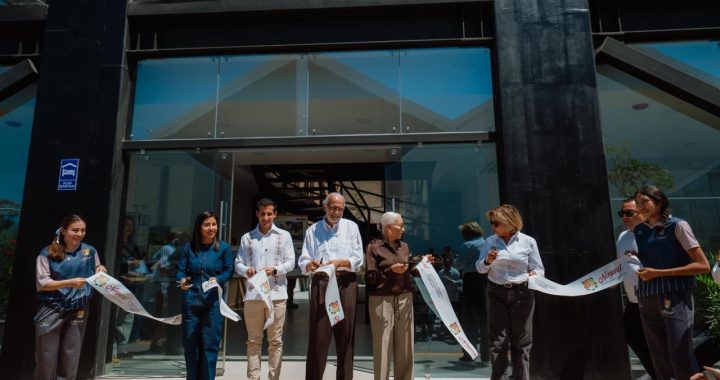 Miguel Ángel Navarro, Rommel Pacheco y Beatriz Estrada inauguran Villas Deportivas en la Unidad Deportiva Nayarit.