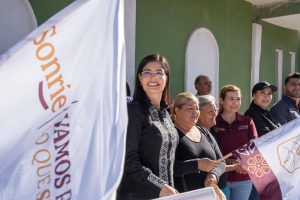 Geraldin Ponce Reabilita la calle 21 de Febrero, en la colonia Tierra y Libertad.