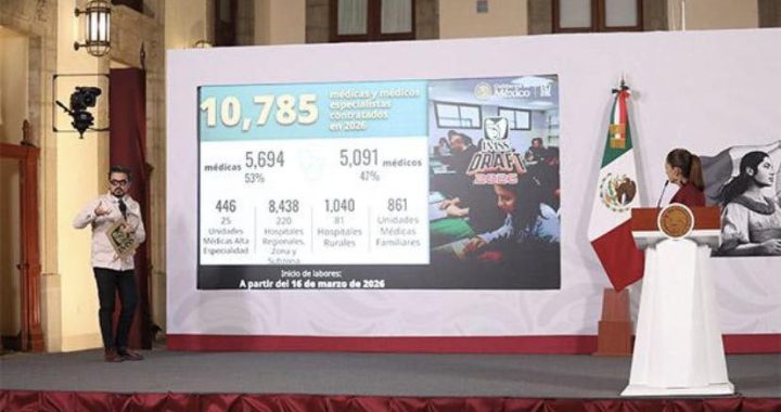IMSS realiza contratación histórica de 10 mil 785 médicos especialistas ; Zoé Robledo.