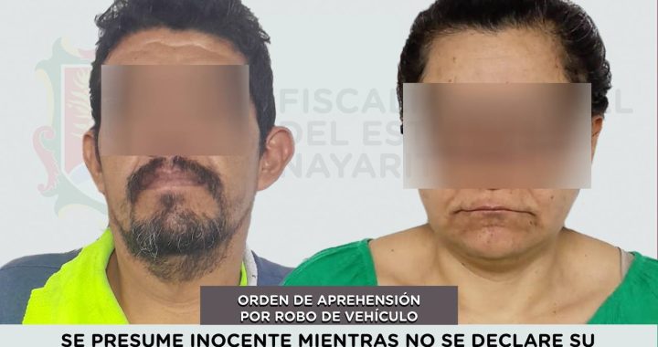 SE LES EJECUTA ORDEN DE APREHENSIÓN POR ROBO DE VEHÍCULO.