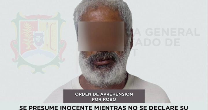 SE CUMPLIMENTA ORDEN DE APREHENSIÓN POR EL DELITO DE ROBO.