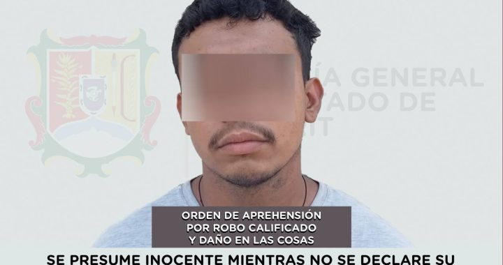 CAPTURADO POR ROBO CALIFICADO Y DAÑO EN LAS COSAS.