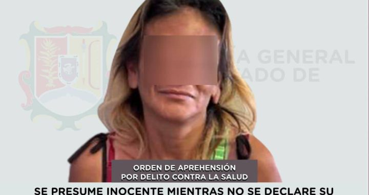 CAPTURADA EN TEPIC POR DELITO CONTRA LA SALUD.