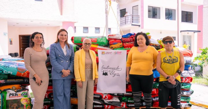 Entrega Beatriz Estrada, 16 toneladas de croquetas donadas en el Croquetón DIF Nayarit 2026.