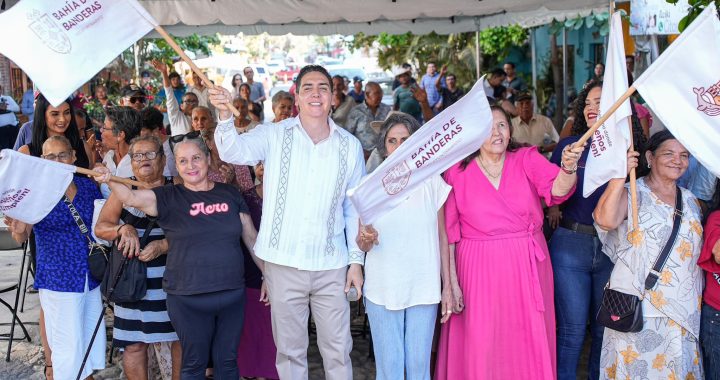Arranca rehabilitación de la calle Camarón en La Cruz de Huanacaxtle.