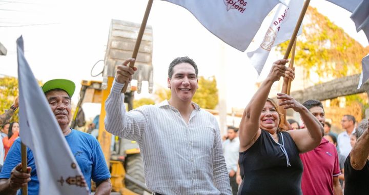 Arranca ampliación de drenaje en la colonia Diana Laura, en San Vicente.