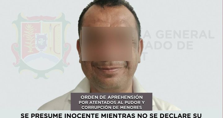 CAPTURADO POR ATENTADOS AL PUDOR Y CORRUPCIÓN DE MENORES.