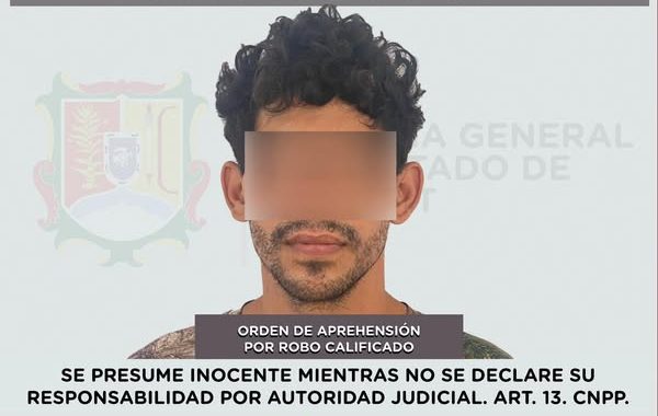 SE CUMPLIMENTA ORDEN DE APREHENSIÓN POR ROBO CALIFICADO.