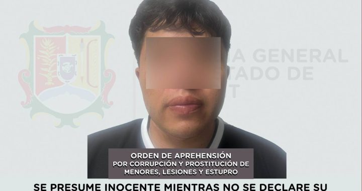 DETENIDO POR LESIONES, ESTUPRO Y CORRUPCIÓN Y PROSTITUCIÓN DE MENORES.