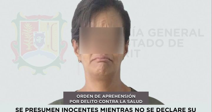 APREHENDIDA EN TEPIC POR DELITO CONTRA LA SALUD.