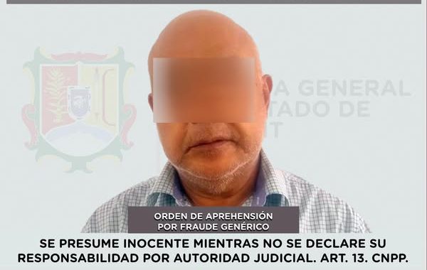 SE LE EJECUTA ORDEN DE APREHENSIÓN POR FRAUDE GENÉRICO.