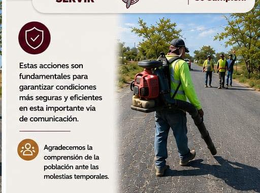 SISEP avanza en trabajos de rehabilitación en la carretera San José – Valle de Banderas.