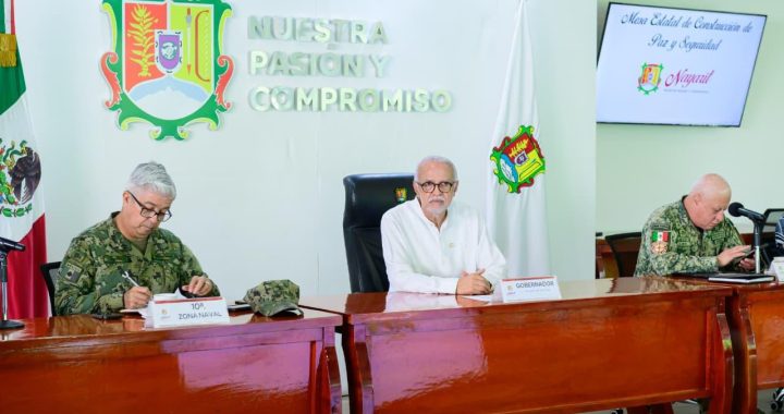 Miguel Ángel Navarro fortalece la coordinación por la paz y el bienestar en Nayarit.