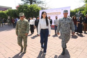 Geraldine Ponce y Gobierno de Claudia Sheinbaum impulsan campaña “Sí al Desarme, Sí a la Paz” en Tepic.