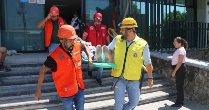Participa IMSS Nayarit en el Primer Simulacro Nacional 2026.